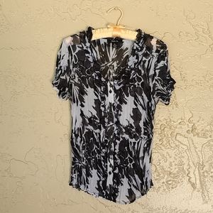 Style and Co black and white top